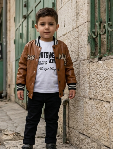 طقم ولادي بني