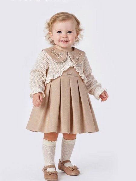 فستان بيبي عسلي